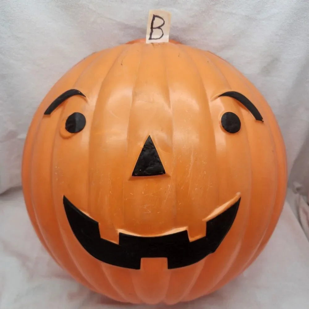 Decoration Jack O Lantern Pumpkin Lamp Post 2Pc Cover Halloween Shamrock Plastic